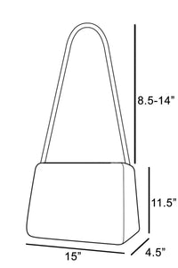 Trendsi Fame Multi Zipper Pocket Leather Hobo Bag with spacious interior, multiple zippers, and adjustable shoulder strap.