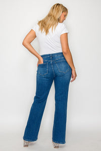 Cat's Whiskers High Rise Straight Jeans