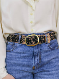 Sombra Rosa Embroidered Belt