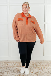 No puedo imaginar por qué Top con ribete en contraste de punto gofre