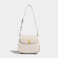 Luxury Retro Saddle Bag | Genuine Leather Brown Handbag