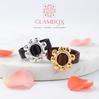 Flor Buckle Leather Ring