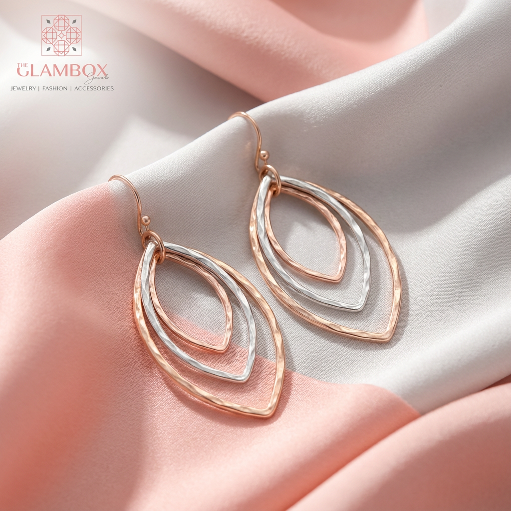 Pendientes colgantes en capas