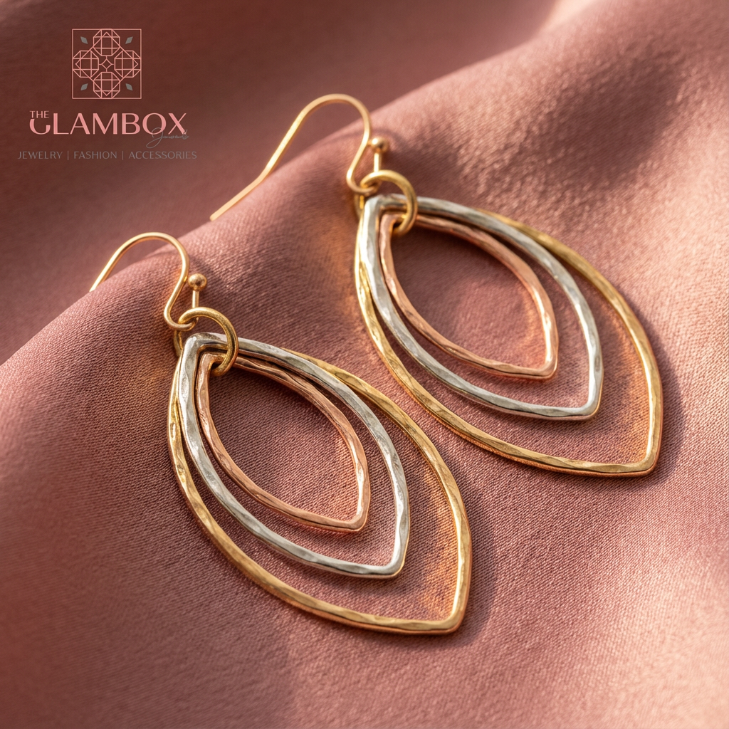 Pendientes colgantes en capas