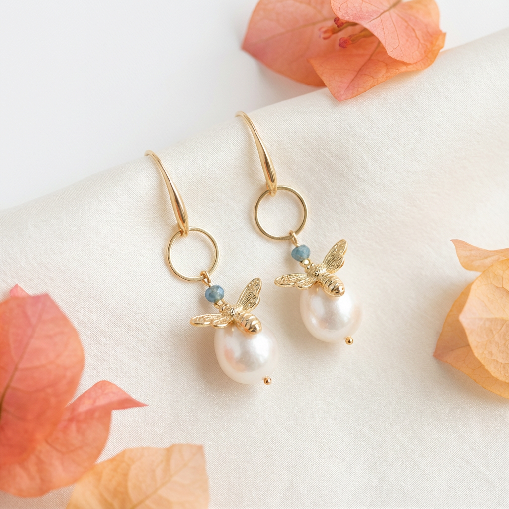 Pendientes Abeja Reina