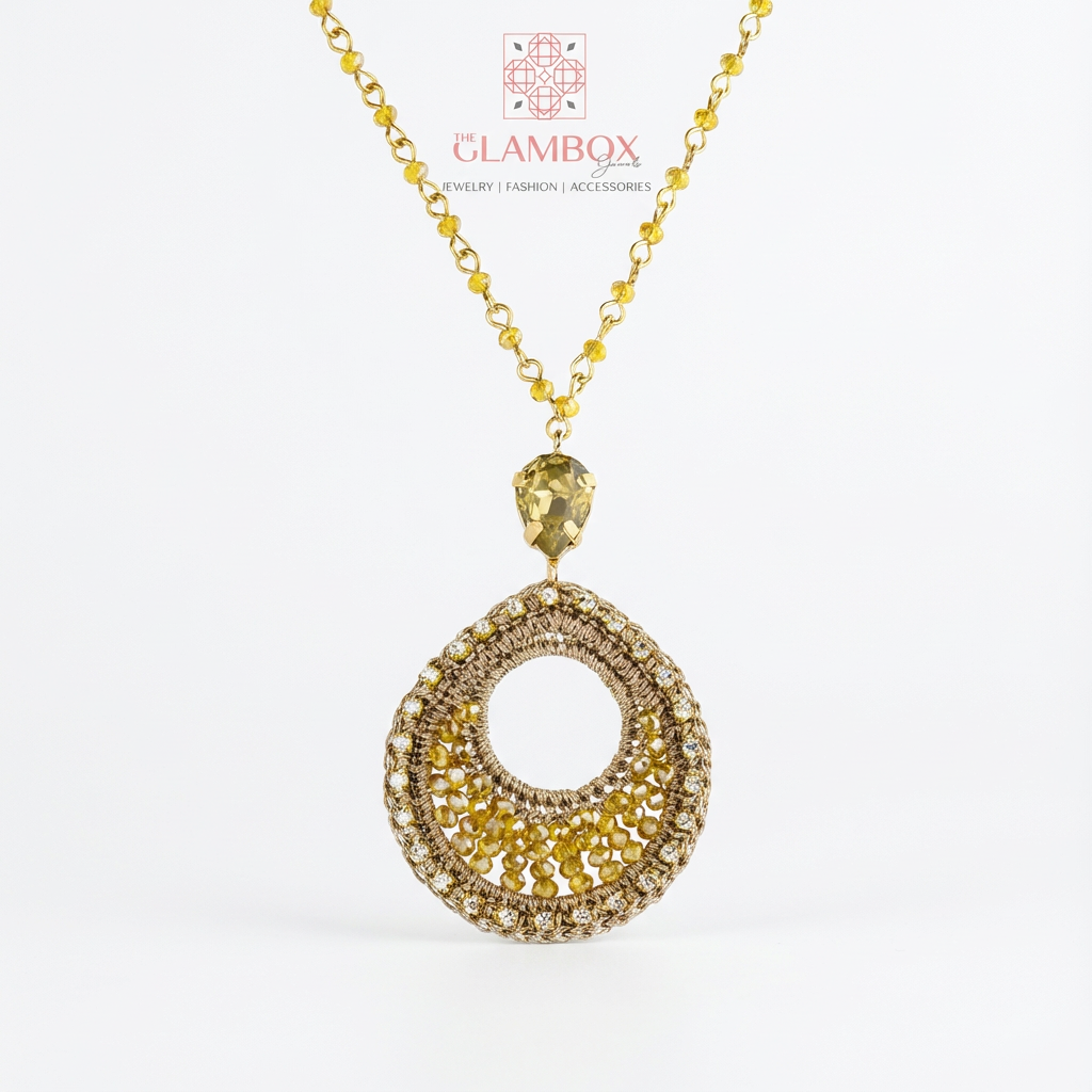 Collar con colgante de lágrima Vivaan