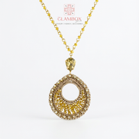 Collar con colgante de lágrima Vivaan