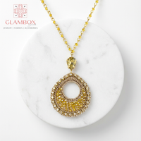 Collar con colgante de lágrima Vivaan