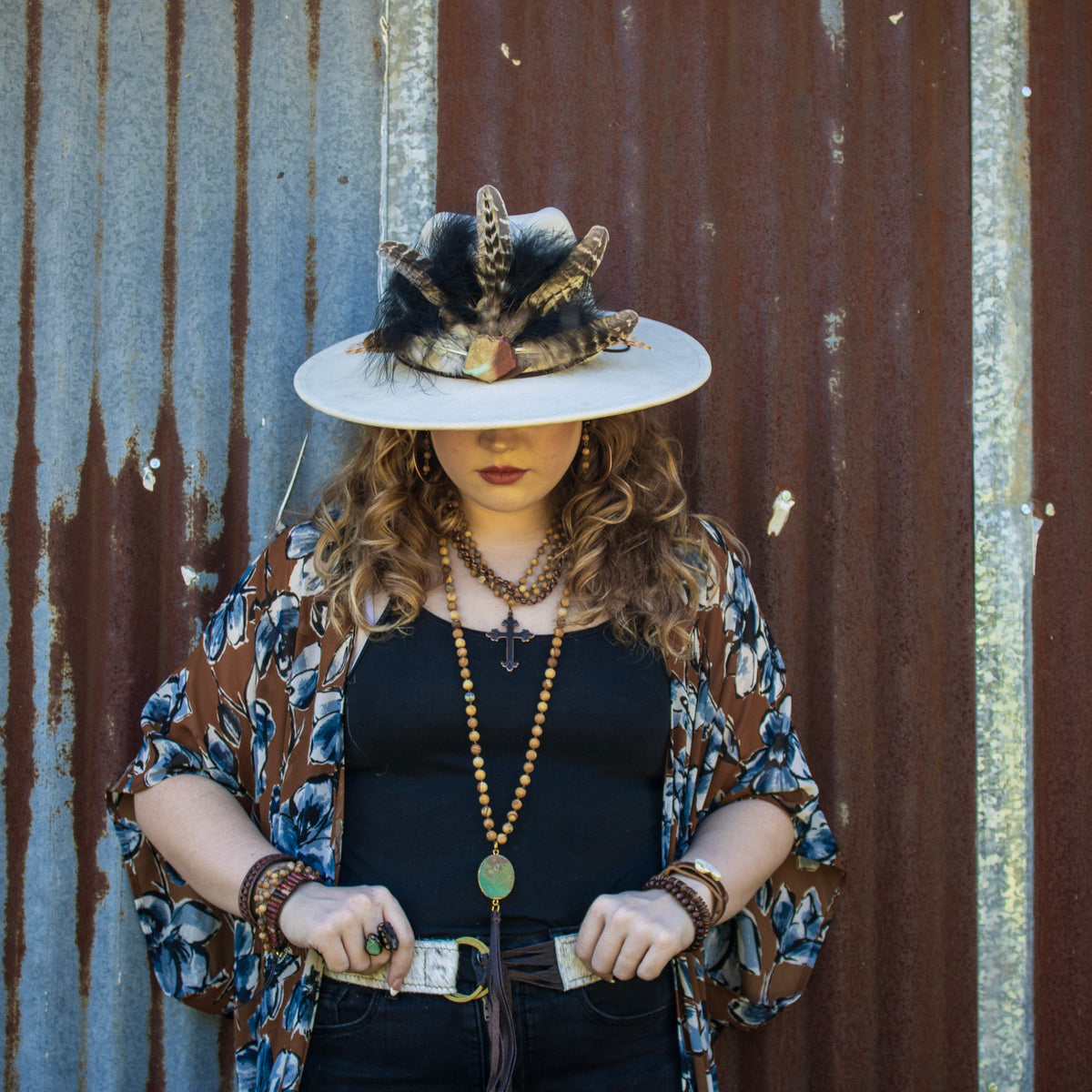 Pendientes de aro de cobre occidental con cuentas de jaspe con imagen (200 unidades) 