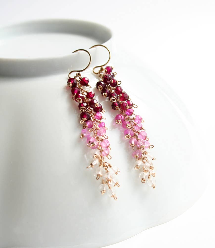 Pink Ombre Earrings