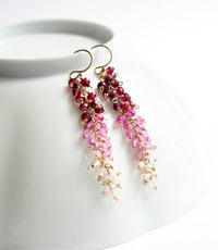 Pink Ombre Earrings