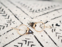 Albatross Earrings in Smoky Quartz