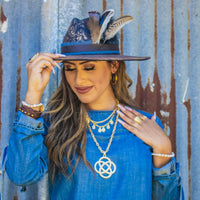 Pendientes de aro medianos de acero inoxidable con baño de oro de 18 quilates 219b 