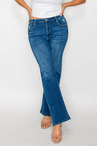 Cat's Whiskers High Rise Straight Jeans