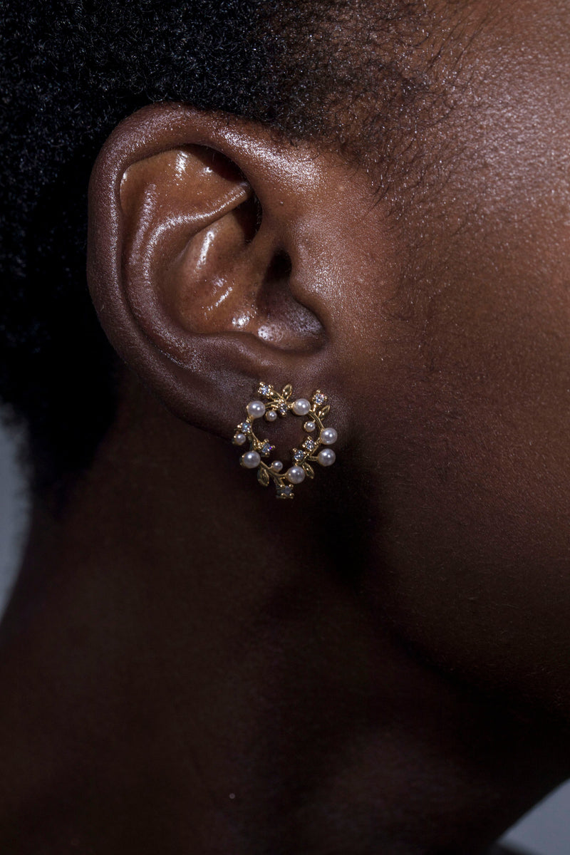 Pearl Wreath Earrings