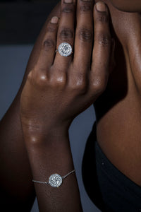 Anillo ajustable de eternidad