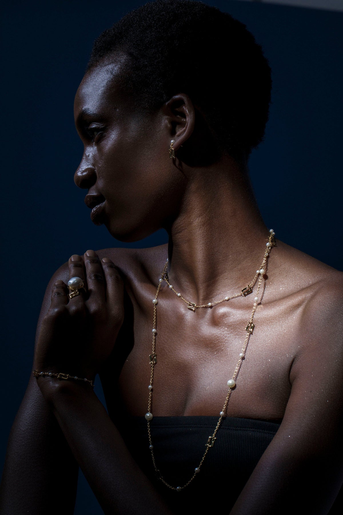 Beginning Pearl  Logo Necklace