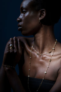 Beginning Pearl  Logo Necklace