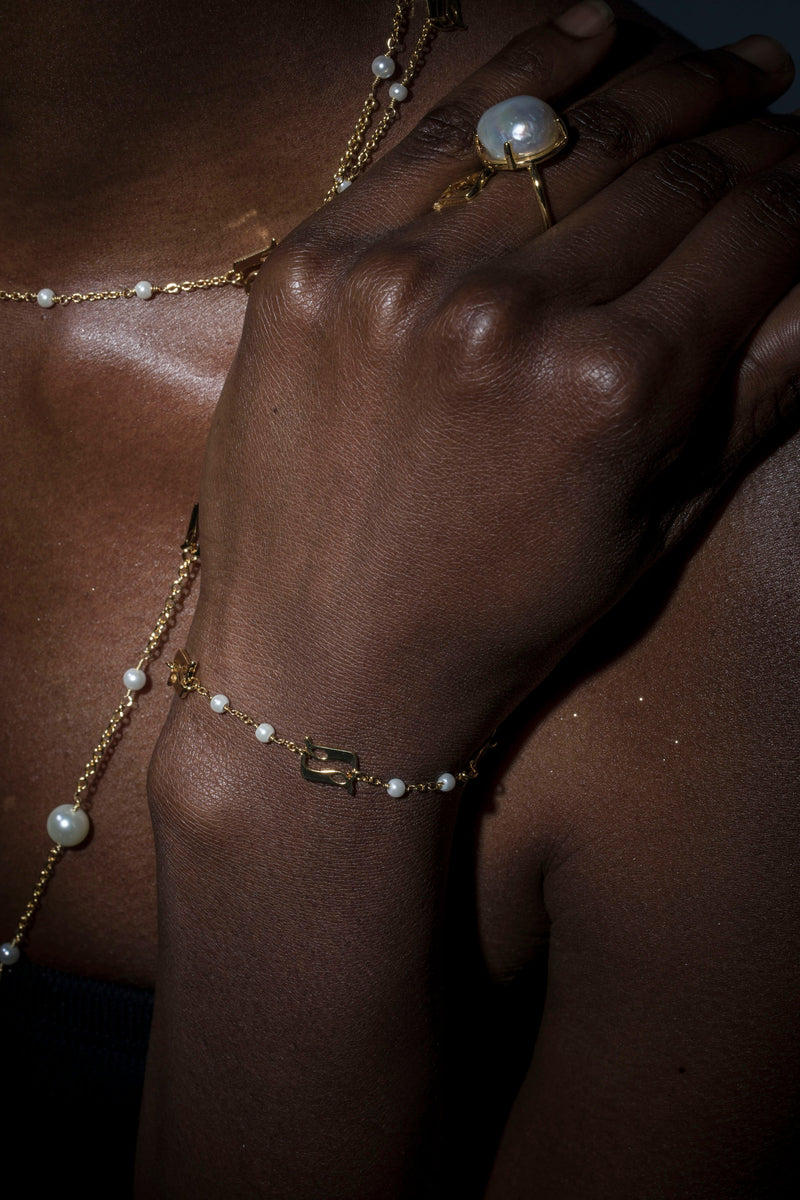 Beginning Sea Pearl Logo Ring