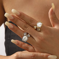 Baroque Pearl Open Band Ring