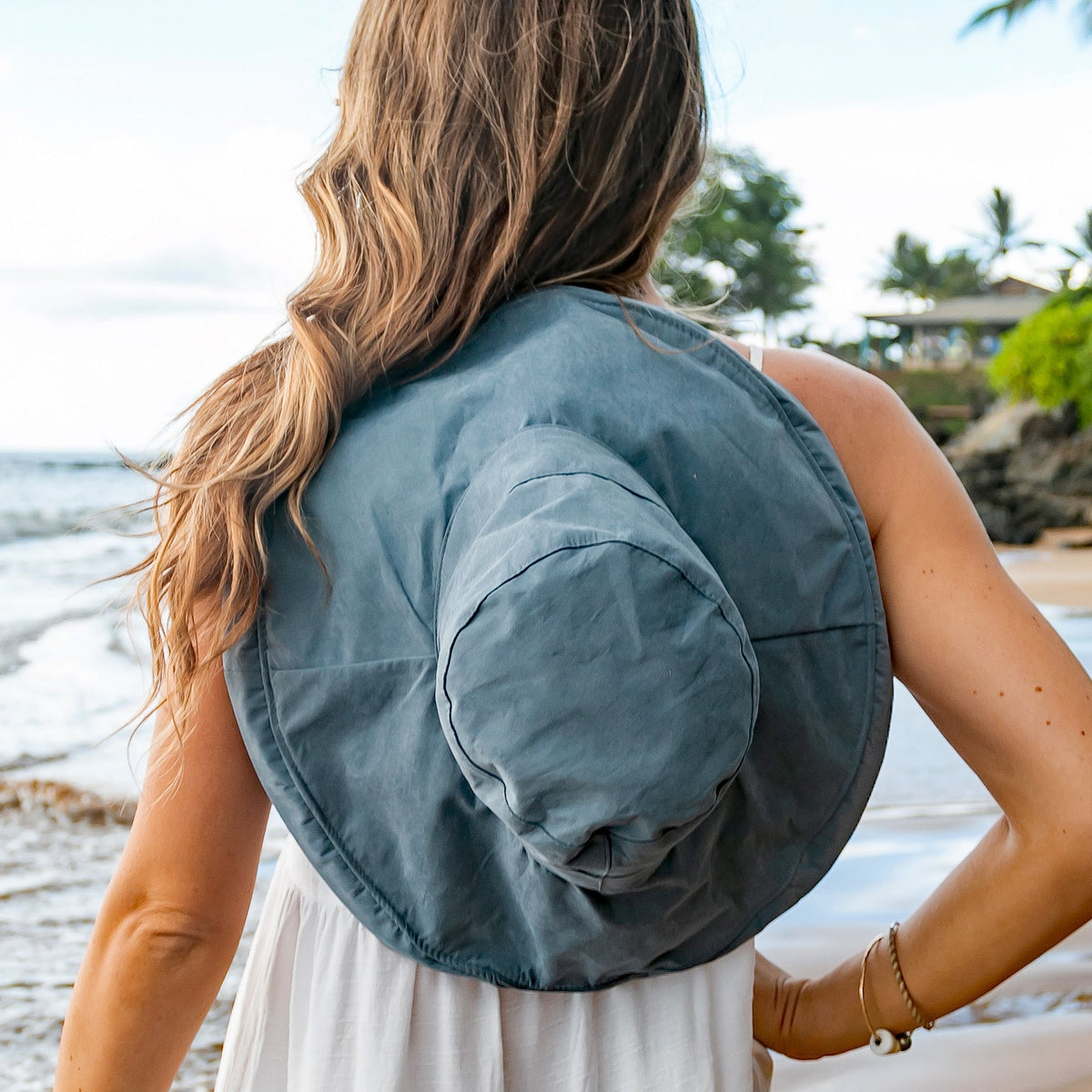 Ailie's Corner drawstring cargo hat with adjustable straps and multiple pockets, casual accessories for outdoor wear.