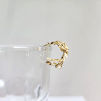 Olive Leaf Dangle Earrings | 925 Silver Plant Leaf Circle Earrings | Gift for Her