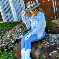 Genuine Labradorite Ring set in Antique Copper 012x