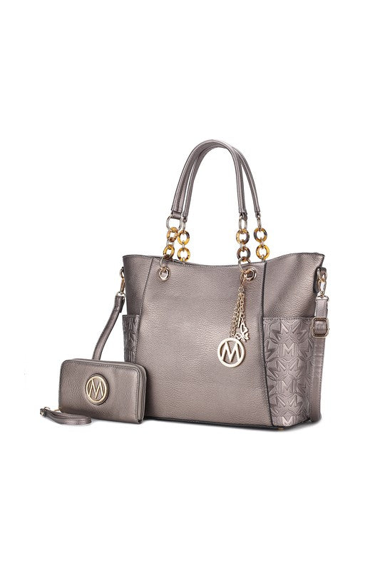 MKF Collection Merlina Embossed Tote Bag by Mia k