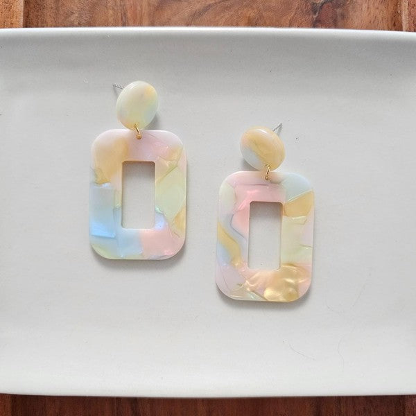 Margot Earrings - Pastel Rainbow