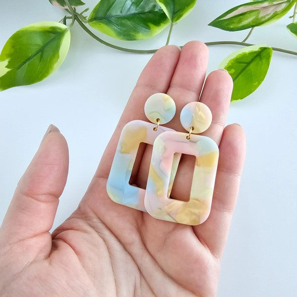 Margot Earrings - Pastel Rainbow