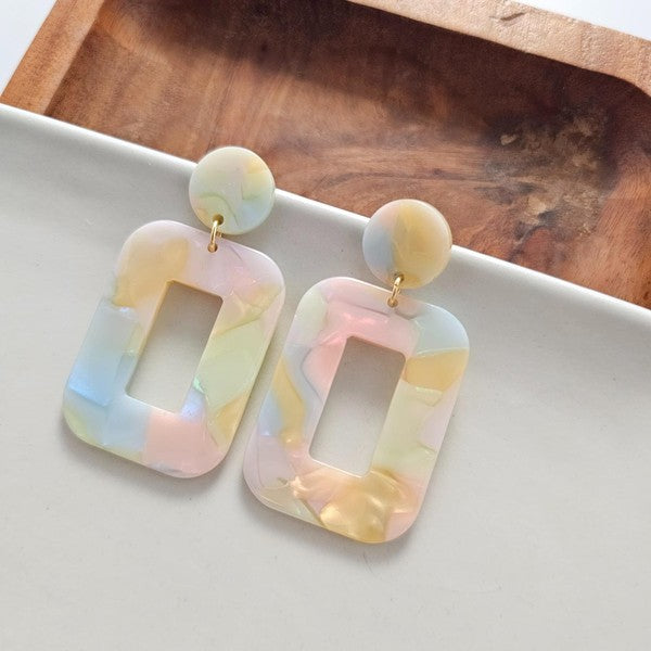 Margot Earrings - Pastel Rainbow