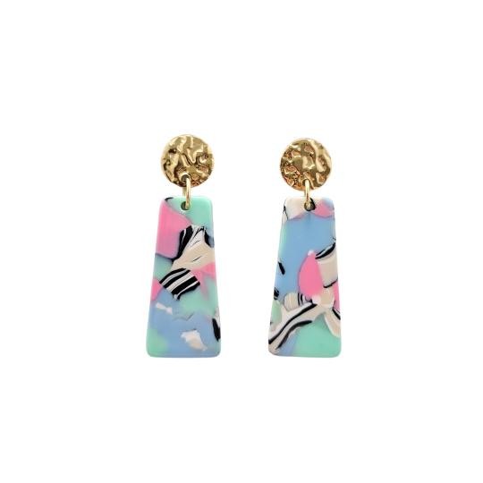 Mia Mini Earrings - 80's Pastel