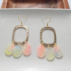 Ophelia Earrings - Iridescent Neon