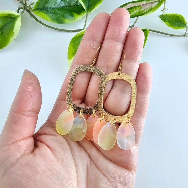 Ophelia Earrings - Iridescent Neon