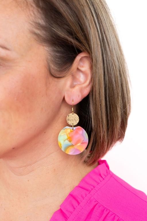 Zoey Earrings - Rainbow Delight