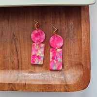 Nora Earrings - Tropical Pink