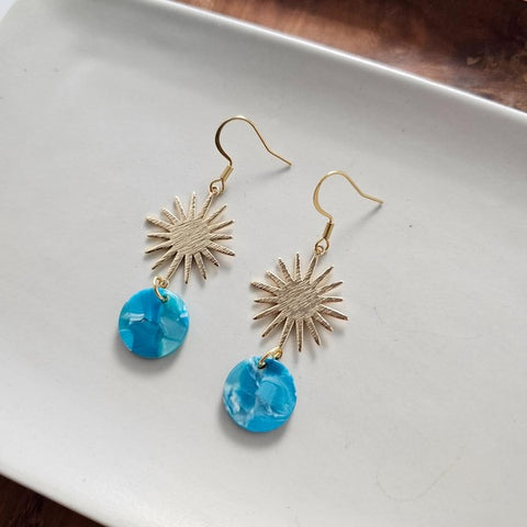 Solana Earrings - Blue