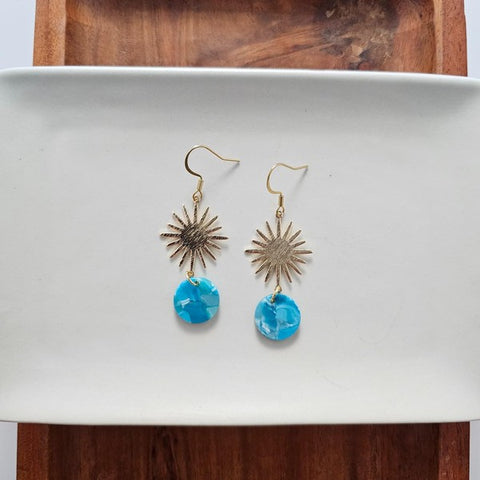 Solana Earrings - Blue