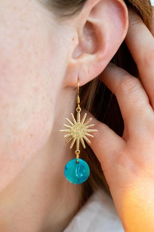 Solana Earrings - Blue