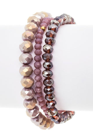 MIX BEADS STRETCH BRACELET SET