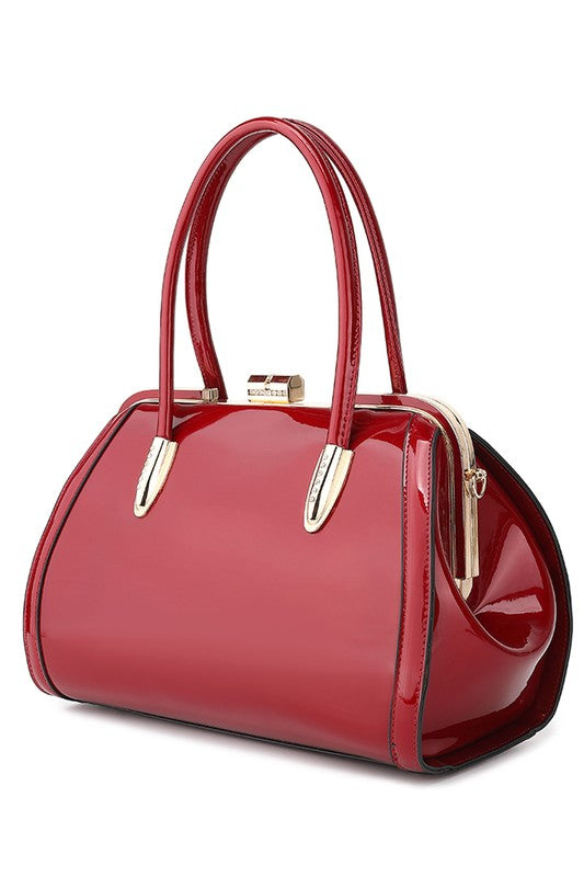 MKF Marlene Patent Satchel Handbag by Mia K