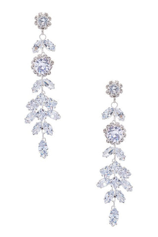 Cubic Zirconia Chandelier Drop Earrings