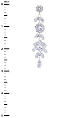 Cubic Zirconia Chandelier Drop Earrings