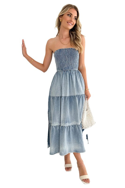 Sexy Lightweight Sleeveless Denim Dress