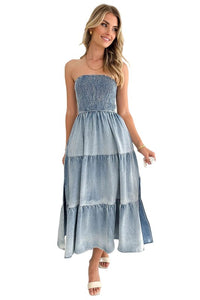 Sexy Lightweight Sleeveless Denim Dress