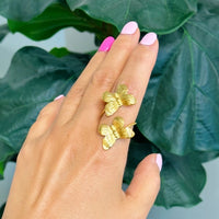 Vintage Butterfly Duo Ring