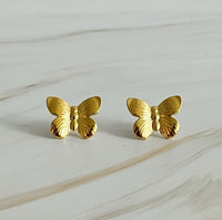 Vintage Butterfly Solo Stud Earrings