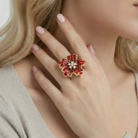 Crimson Bloom Ring