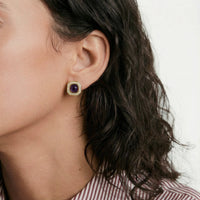 Empress Octagon Studs - The GlamBox Jewels Boutique