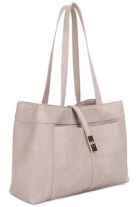 Twist Lock Flap Satchel